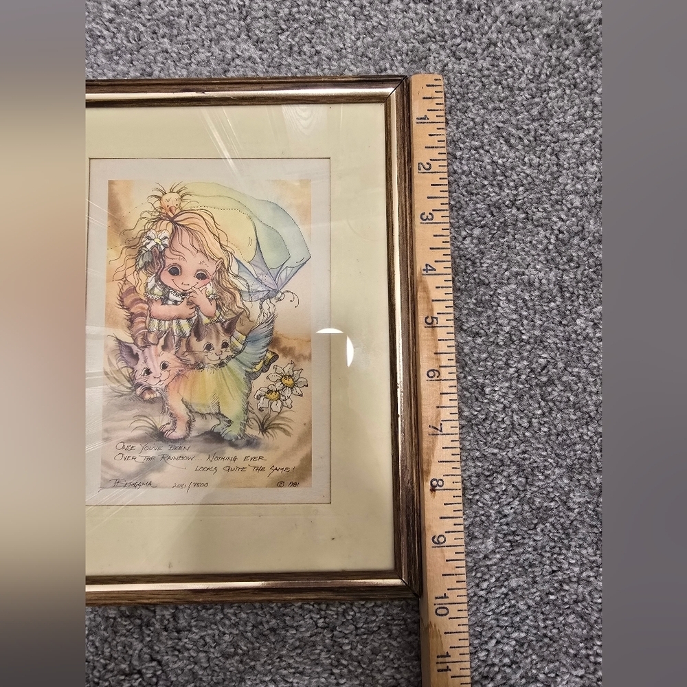 Jody Bergsma 1981 Signed Framed Print Once You've Been Over The Rainbow... - Picture 4 of 5
